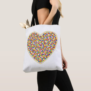 Heart Dots Tote Bag