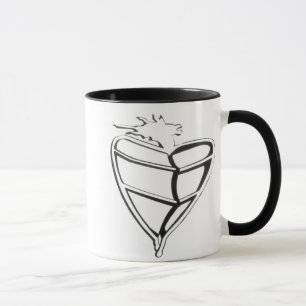 Heart Dragon Original Fantasy Art Mug