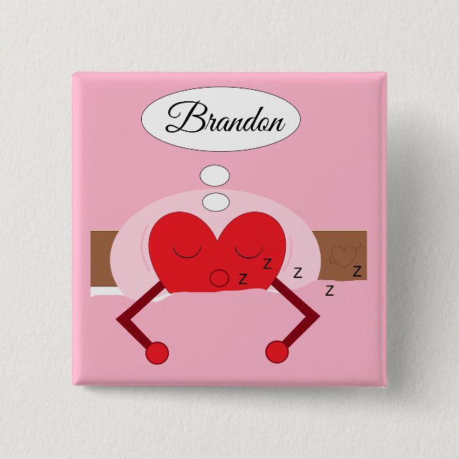 Heart Dreams Shades of Pink 15 Cm Square Badge (Front)