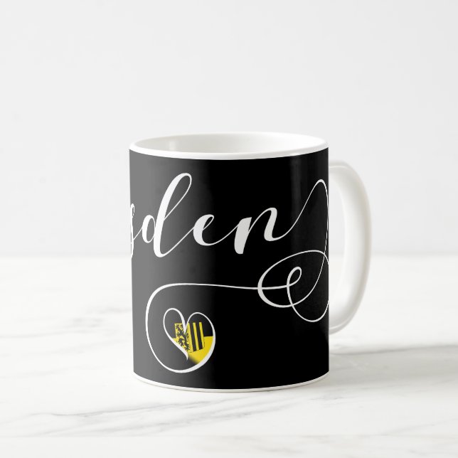 Heart Dresden Mug, Germany Coffee Mug (Front Right)