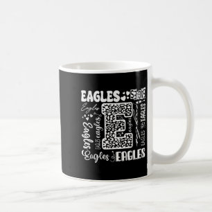 Heart Eagles School Team Go Ealges For Men Women F Coffee Mug