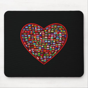 Heart Earth Day Mouse Mat