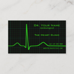 Heart ecg Business Card
