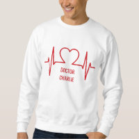 Heart EKG custom name & occupation clothing