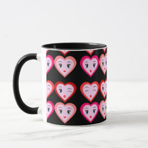Heart Emoji Emoticons Fashion Mug