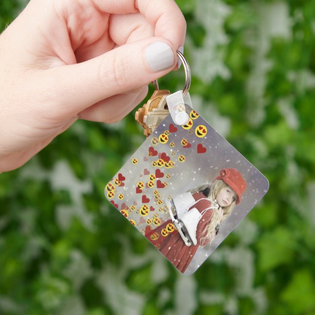 Heart Emoji Key Ring (Hand)
