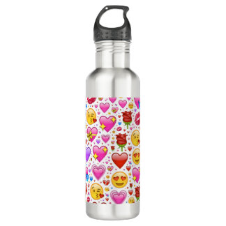 Heart Emojis 710 Ml Water Bottle