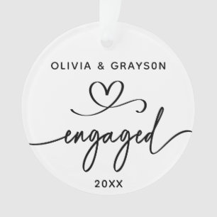 Heart Engaged Ornament Keepsake