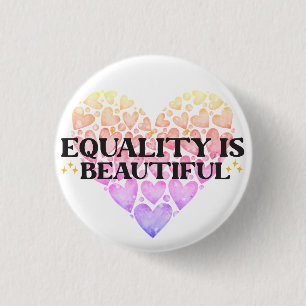 Heart Equality 3 Cm Round Badge