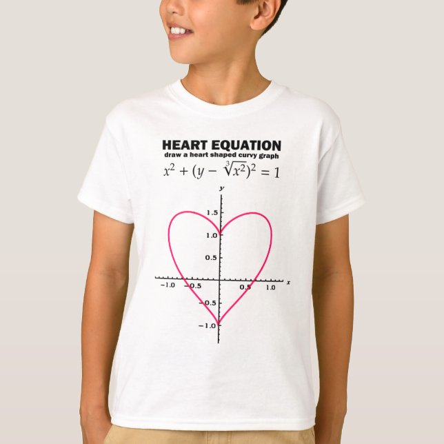 heart equation: mathematics T-Shirt (Front)