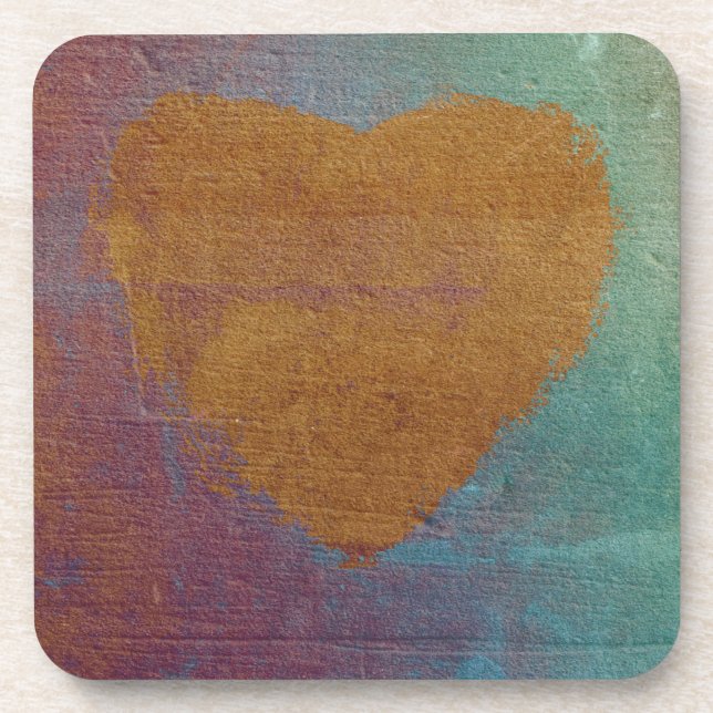 Heart Expression Art Coaster Set (Front)