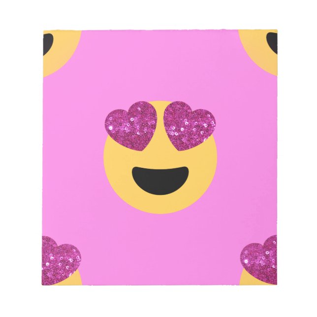 heart eye emoji notepad (Front)