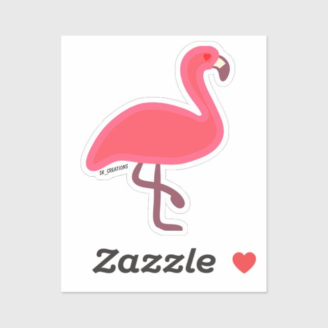 Heart-Eyed Flamingo (Sheet)