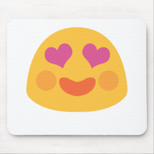 Heart Eyes Emoji Mouse Mat