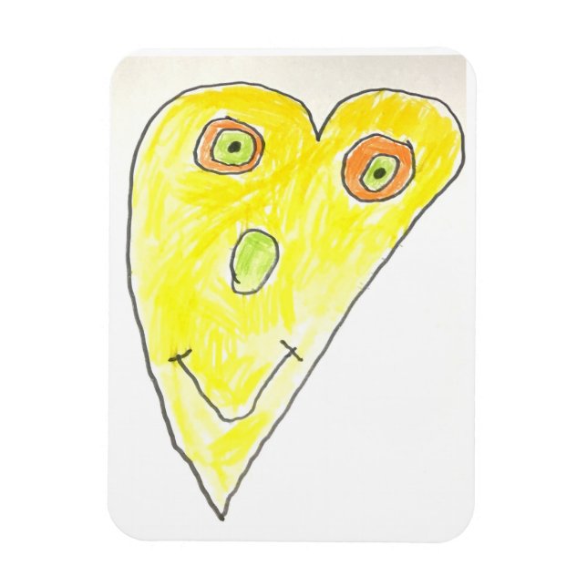 Heart Face magnet (Vertical)