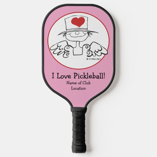 Heart Fairy © Customised  Pickleball Paddle (Front)