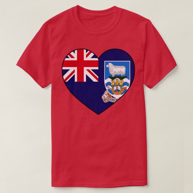 Heart Falkland Islands T-Shirt (Design Front)