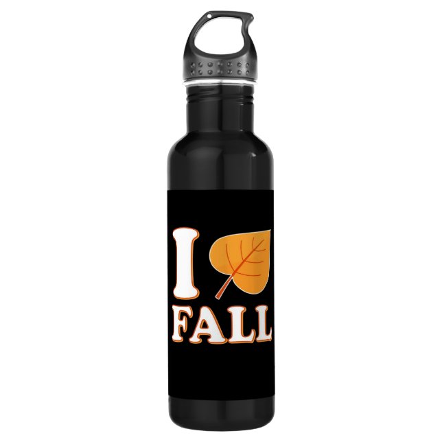 Heart Fall It’s Fall Y’all Creative Casual 710 Ml Water Bottle (Front)