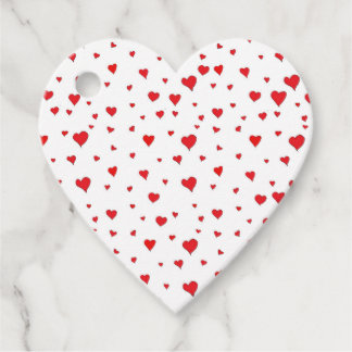 Heart favour/gift tag with hearts.