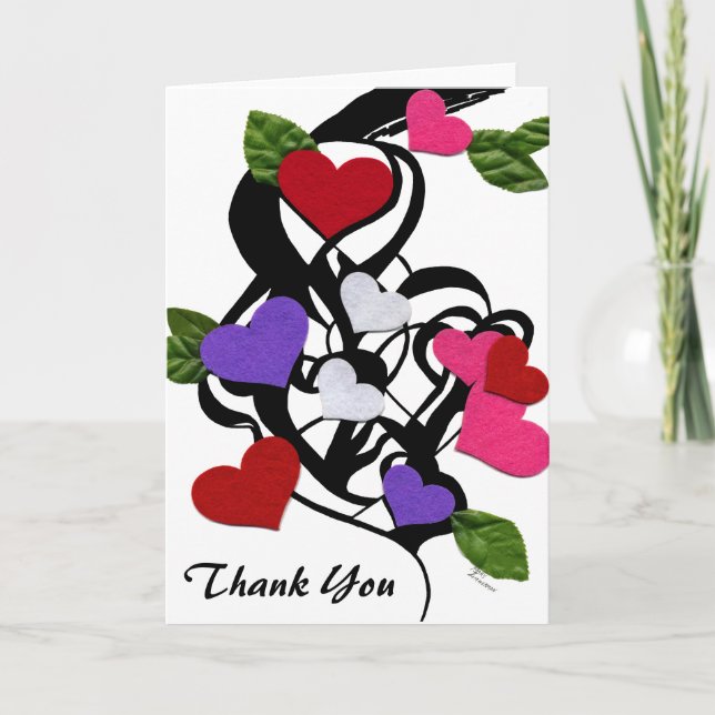 Heart Felt Thank You Card (Front)