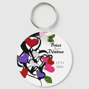 Heart Felt Wedding Favour Key Ring