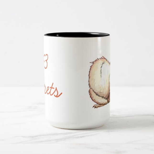 Heart Ferrets Mug (Center)