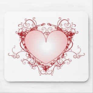Heart Filigree Mouse Mat