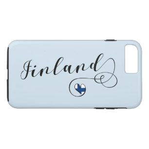 Heart Finland Mobile Phone Case, Finnish iPhone 8 Plus/7 Plus Case