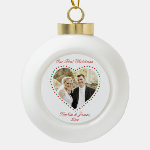 Heart First Christmas Together Ornament Ball