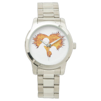 Heart flame women's watch 