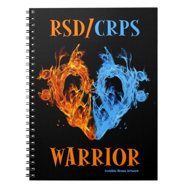 Heart/Flames...RSD/CRPS Notebook (Front)