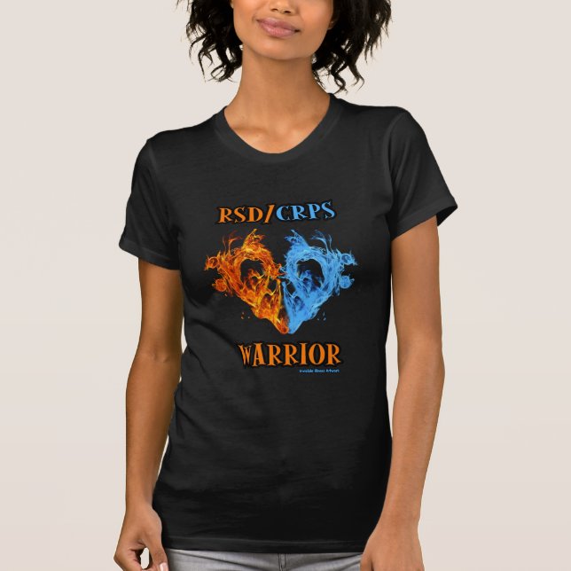 Heart/Flames...RSD/CRPS T-Shirt (Front)