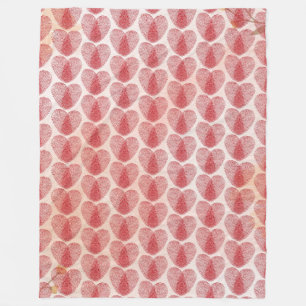 Heart Fleece Blanket