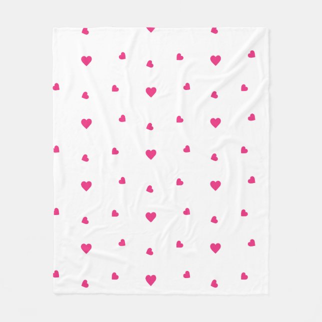 heart fleece blanket (Front)