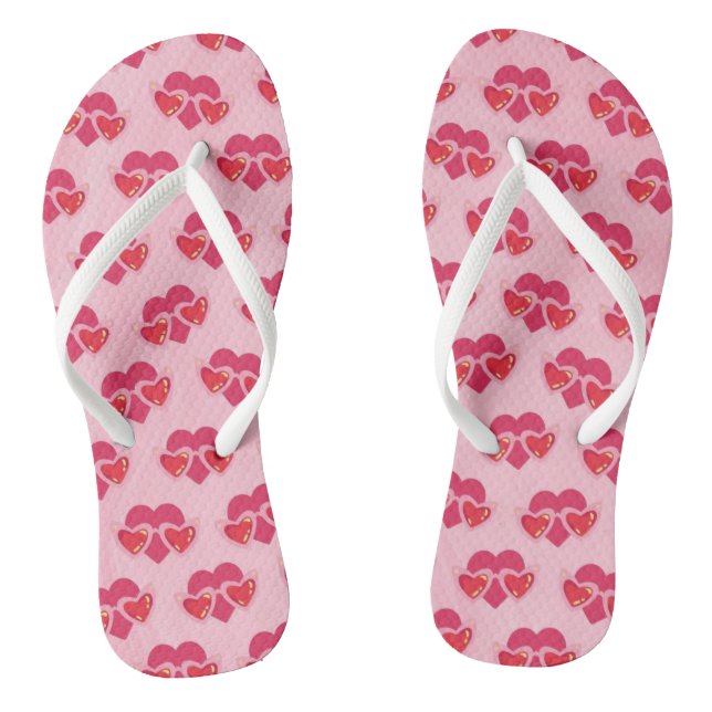 Heart Flip Flops (Footbed)
