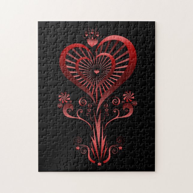 Heart Flower Jigsaw Puzzle (Vertical)