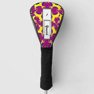 Heart Flowers by Kenneth Yoncich Golf Head Cover