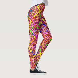Heart Flowers by Kenneth Yoncich Leggings