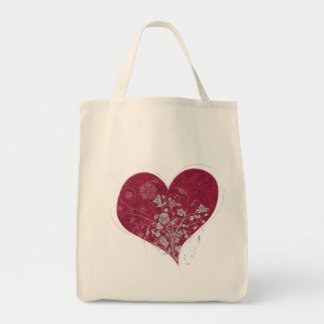 Heart & Flowers Tote Bag