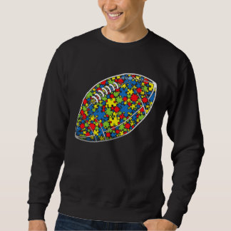 Heart Football Autism Awareness Sport Love Autisti Sweatshirt