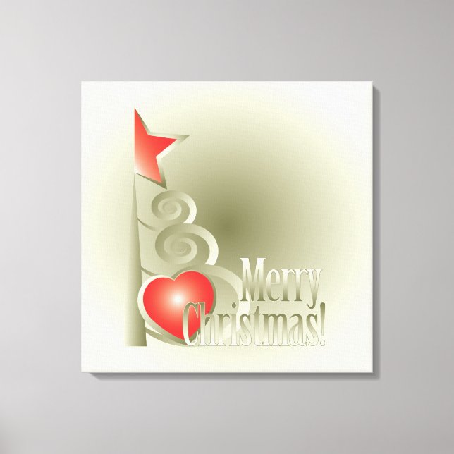 Heart for Christmas Canvas Print (Front)