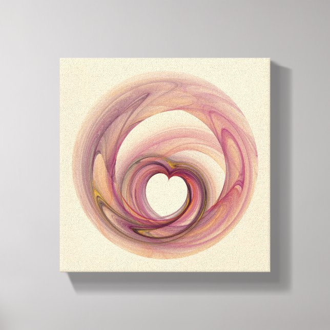 Heart Fractal Canvas Print (Front)
