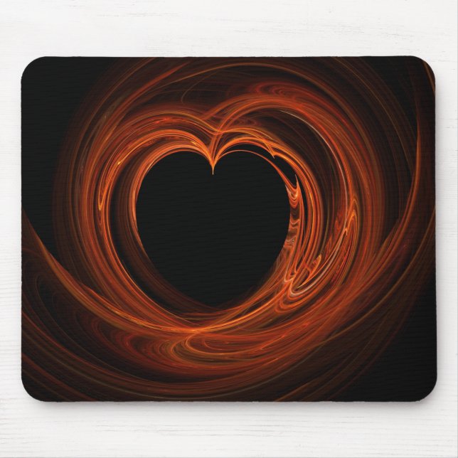 Heart Fractal Mouse Mat (Front)