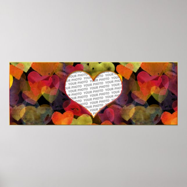 Heart Frames 1 + your photo Poster (Front)