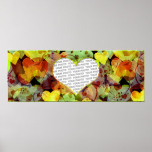 Heart Frames 5 + your photo Poster