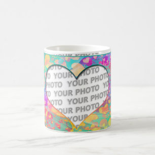 Heart Frames 6 + your photo Coffee Mug