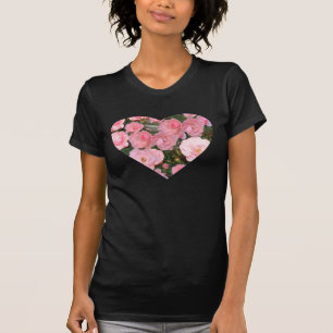 Heart Full of Roses Tshirt for women