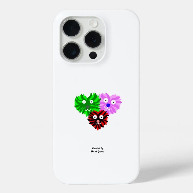 Heart Fuzzies Apple iPhone 15 Pro Case (Back)