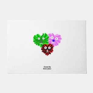Heart Fuzzies Door Mat
