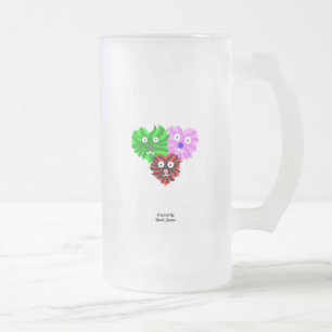 Heart Fuzzies Large Frosted Glass Mug